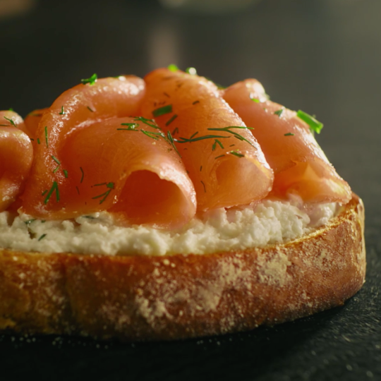 Smoked Salmon with Herbed Cheese